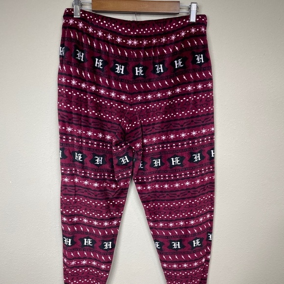 Harry Potter Womens' Hogwarts House Crest Sleep Jogger Pajama Pants fleece, sz M - Picture 2 of 4